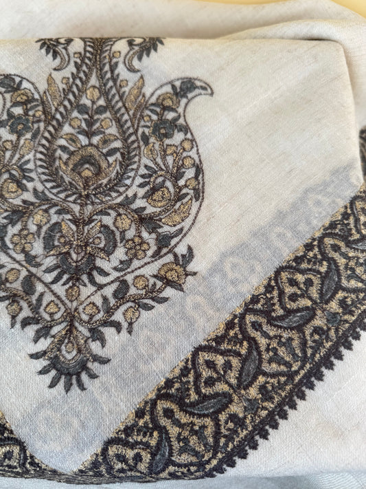 شال باشتوش كشميري سوبر ترمه بيور ١٠٠٪؜