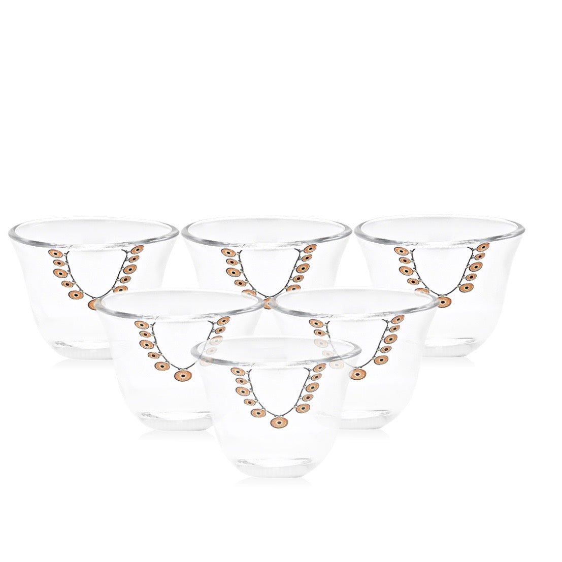 طقم الضيافة بنقشة الذهبية Gold Pattern